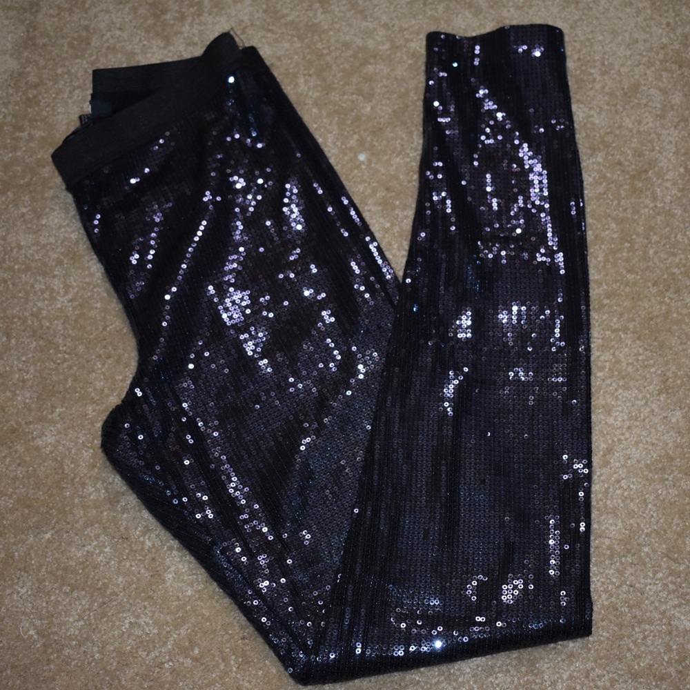 Forever 21 navy blue sequin leggings